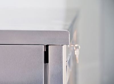tavolo refrigerato pasticceria 80 4 porte alzatina echtp4pal80 top design arrotondato