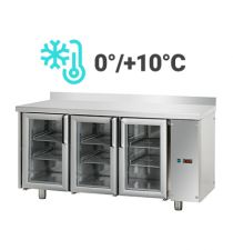 Tavoli Refrigerati 70 Porte A Vetro (0°/+10°) Motore Remoto