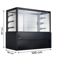 Espositore Refrigerato Ventilato Cremona Senza Cella Profondità 100 cm -1°C/+7°C