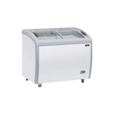 Congelatore Orizzontale a Pozzetto Professionale 300 Litri Con Porte a Vetro Curvo -18°C