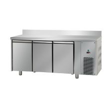 Tavolo Refrigerato 3 Porte Con Piano Alzatina 10 Cm Pr. 80 cm