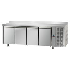 Tavolo Refrigerato 4 Porte Con Piano e Alzatina 10 Cm Pr. 70 cm