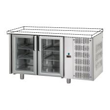 Tavolo Refrigerato 2 Porte In Vetro Senza Piano Pr. 70 cm