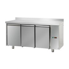 Tavolo Refrigerato 3 Porte Con Piano E Alzatina A Motore Remoto Pr. 80 cm